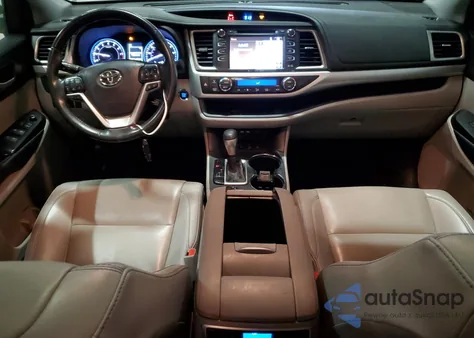 2019 Toyota Highlander Se from USA, damaged, VIN 5TDJZRFH1KS701478